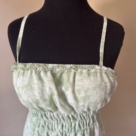 Soft Celdon High Low Ruffle Dress  8444 - Picture 6 of 11